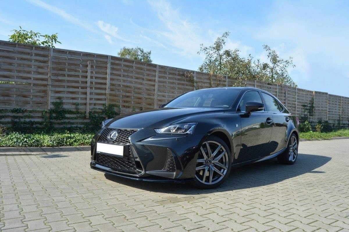 Front Ansatz V.1 für Lexus IS Mk3 Facelift F-Sport schwarz matt