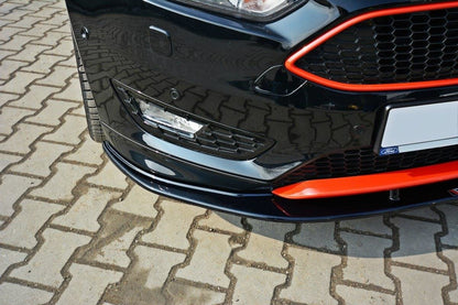 Front Ansatz V.1 für Ford Focus ST-Line Mk3 FL schwarz matt