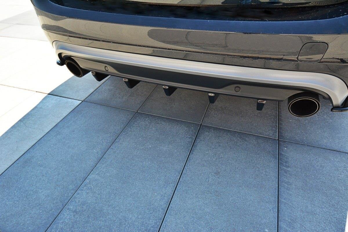 Diffusor Heck Ansatz für Volvo V60 Polestar Facelift Carbon Look