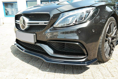 Front Ansatz V.1 für Mercedes C-Klasse S205 63 AMG Kombi schwarz matt