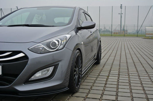 Seitenschweller Ansatz für Hyundai i30 mk.2 Carbon Look