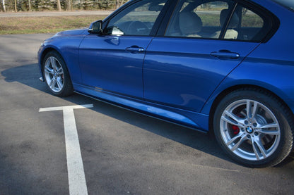 Seitenschweller Ansatz für BMW 3er F30 PHASE-II SEDAN M-SPORT schwarz Hochglanz