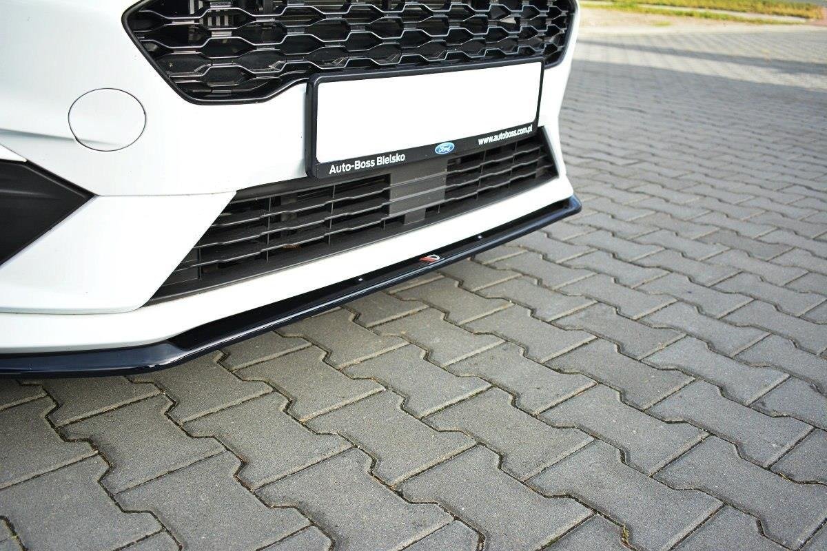 Front Ansatz V.3 für Ford Fiesta Mk8 ST / ST-Line schwarz Hochglanz