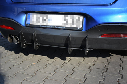 BMW 1er F20/F21 M-POWER FACELIFT - Diffusor Heck Ansatz für Heckschürze V.1 für