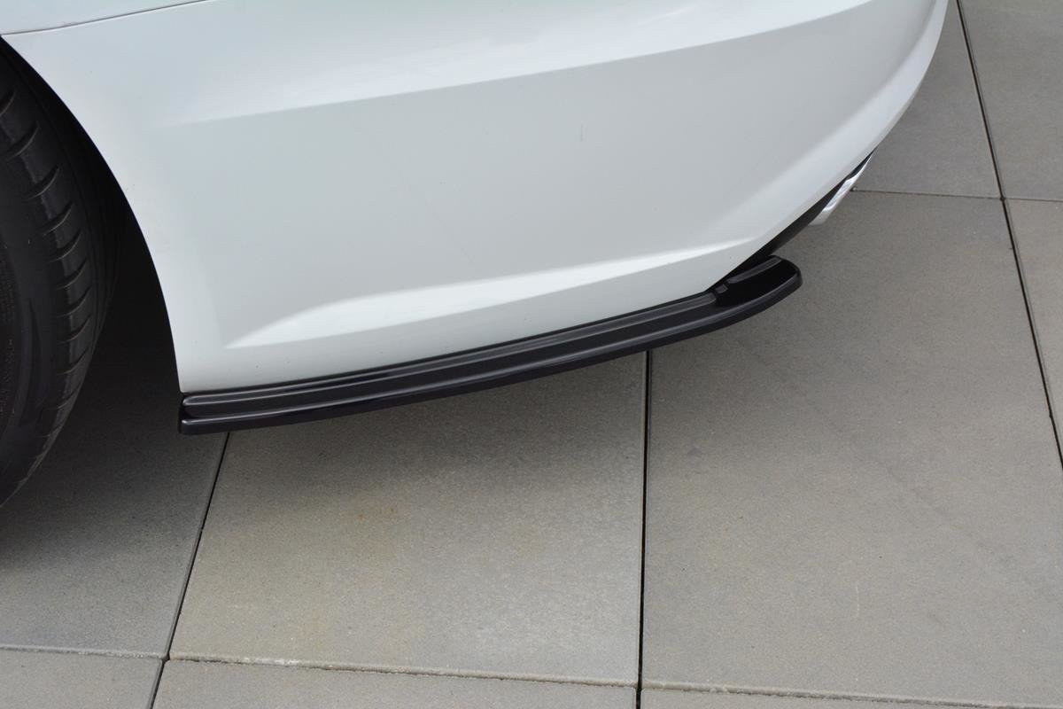 Heck Ansatz Flaps Diffusor für Audi A6 C7 Avant S-line/ S6 C7 Facelift schwarz Hochglanz
