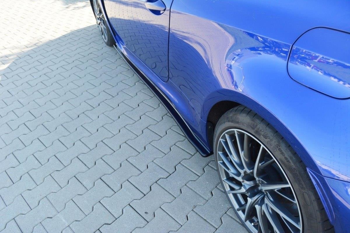 Seitenschweller Ansatz für Lexus RC F schwarz Hochglanz