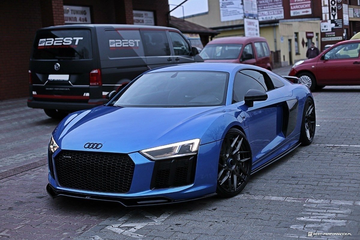 Front Ansatz V.2 für Audi R8 Mk.2 schwarz matt
