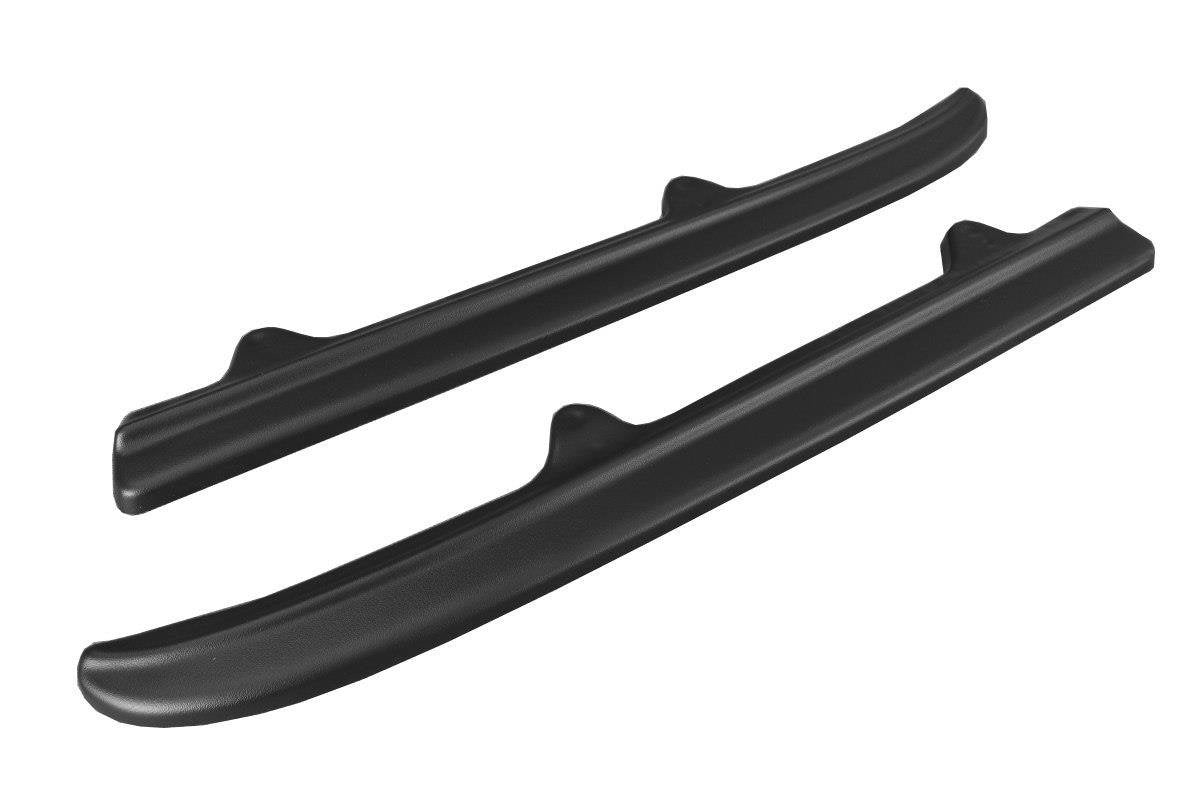 Heck Ansatz Flaps Diffusor für Mercedes CLS C218 schwarz Hochglanz