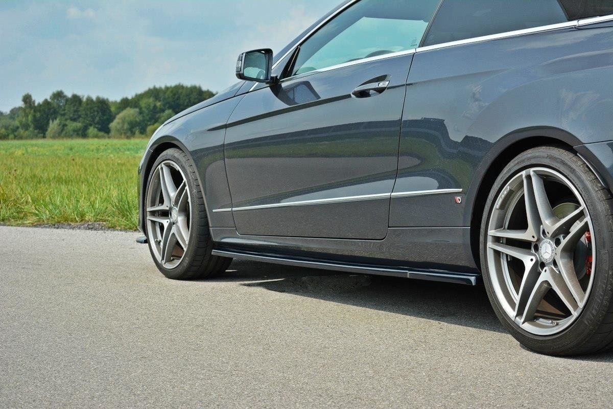 Seitenschweller Ansatz für Mercedes E W212 Carbon Look