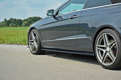 Seitenschweller Ansatz für Mercedes E W212 Carbon Look