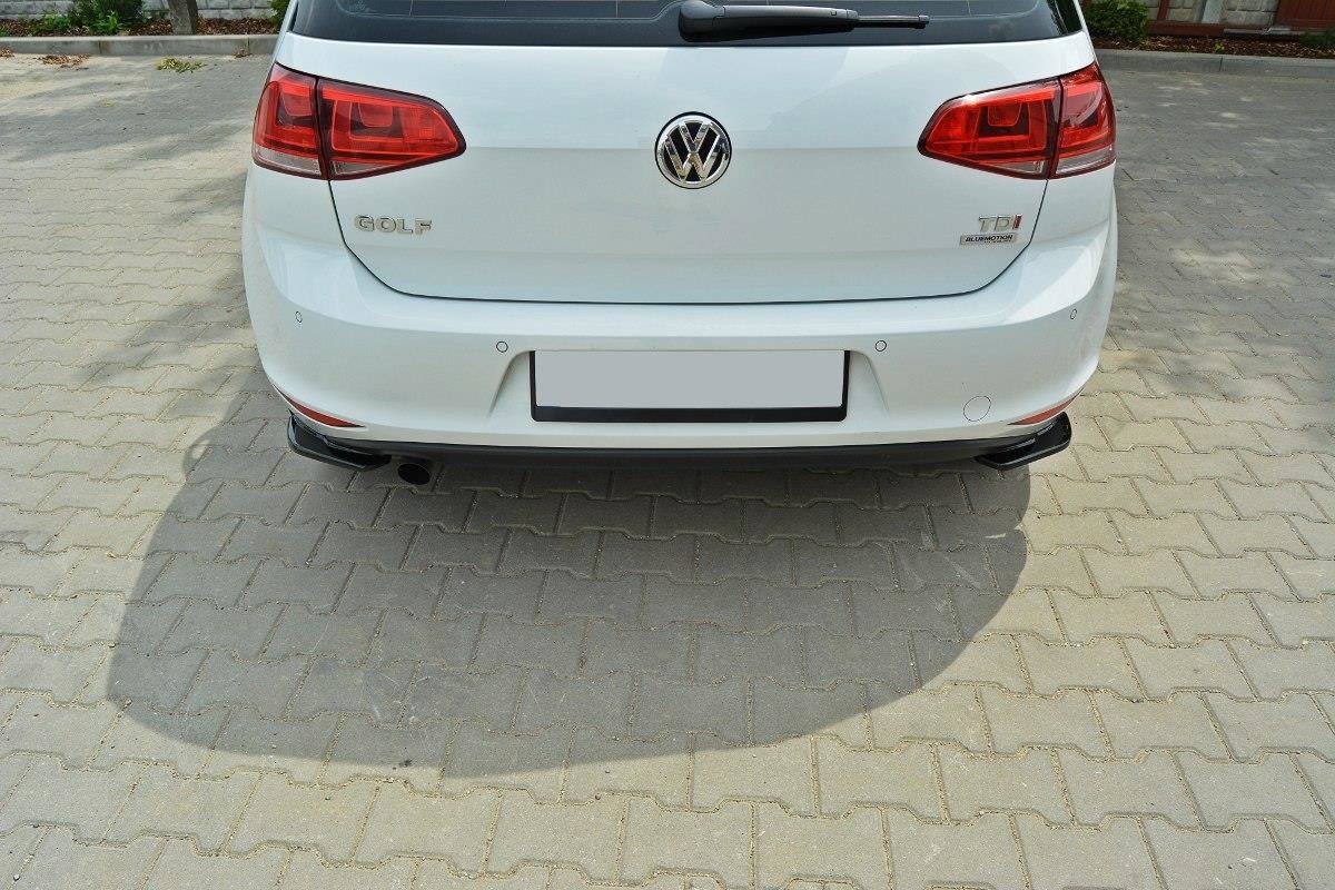 Heck Ansatz Flaps Diffusor für VW Golf Mk7 Standard schwarz matt