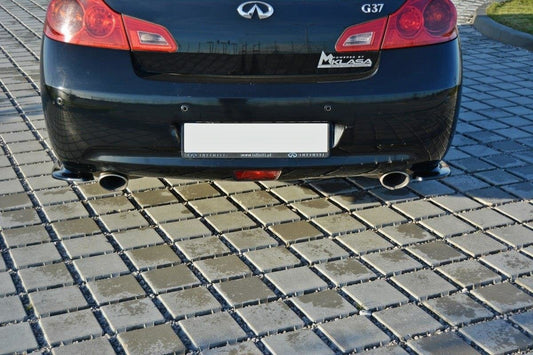 Heck Ansatz Flaps Diffusor für Infiniti G37 Limousine Carbon Look