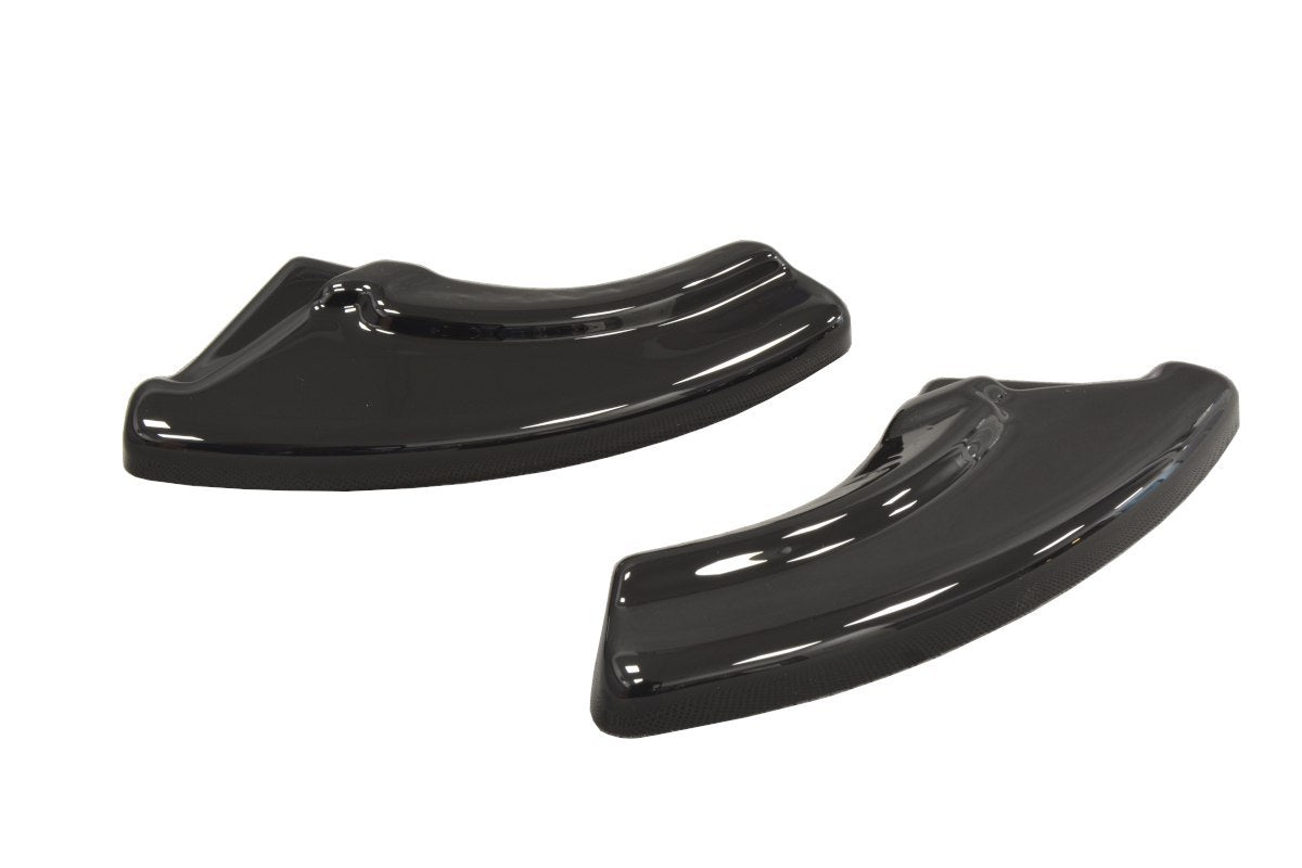 Heck Ansatz Flaps Diffusor passend für passend für Fiat Punto Evo Abarth schwarz matt schwarz matt