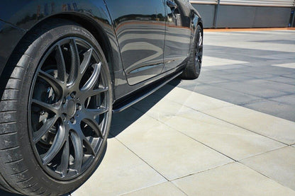 Seitenschweller Ansatz für Volvo V60 Polestar Facelift schwarz matt
