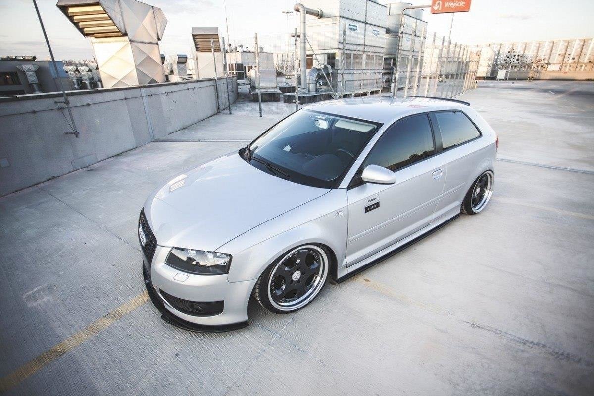 Front Ansatz für Audi S3 8P  schwarz Hochglanz