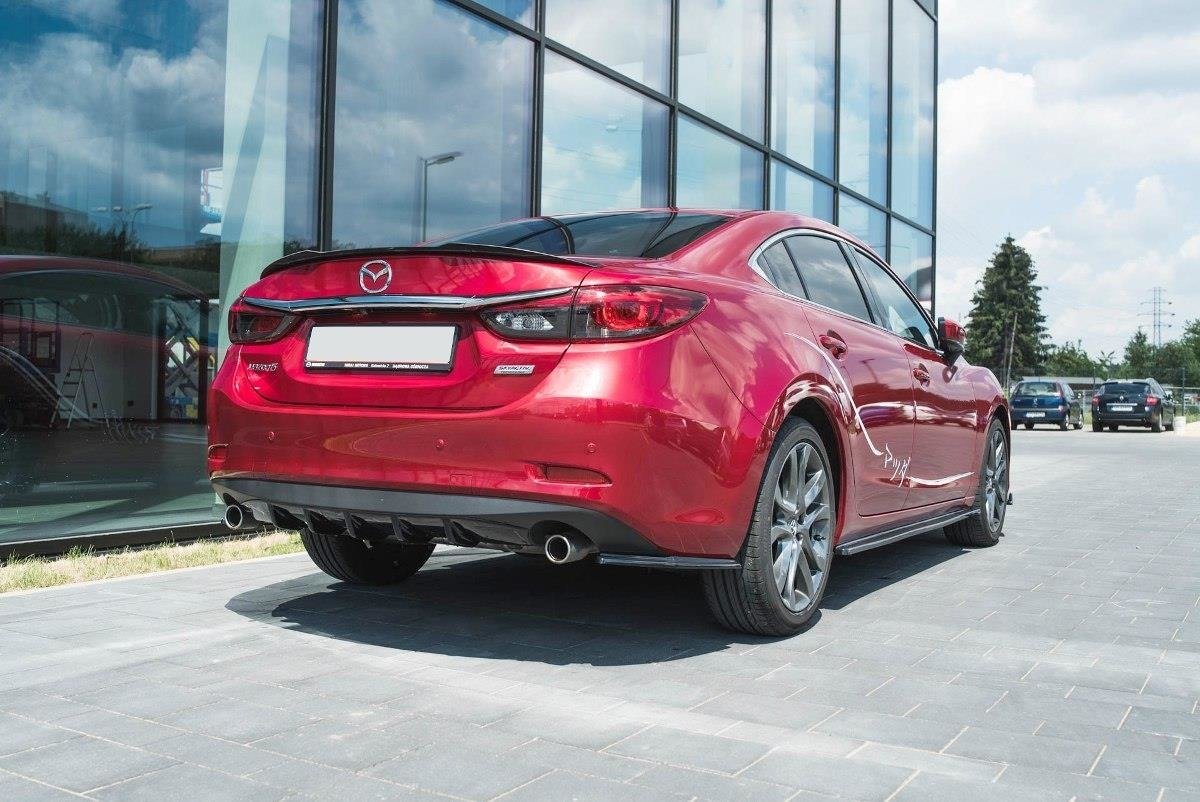 Spoiler CAP für Mazda 6 GJ (Mk3) Facelift Carbon Look