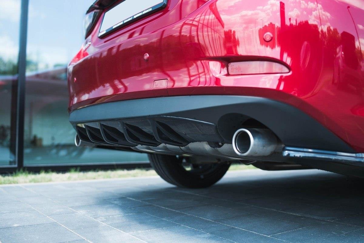 Diffusor Heck Ansatz für Mazda 6 GJ (Mk3) Facelift Carbon Look