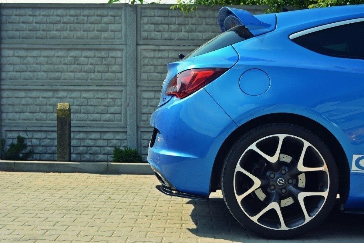 Heck Ansatz Flaps Diffusor für OPEL ASTRA J OPC / VXR schwarz Hochglanz