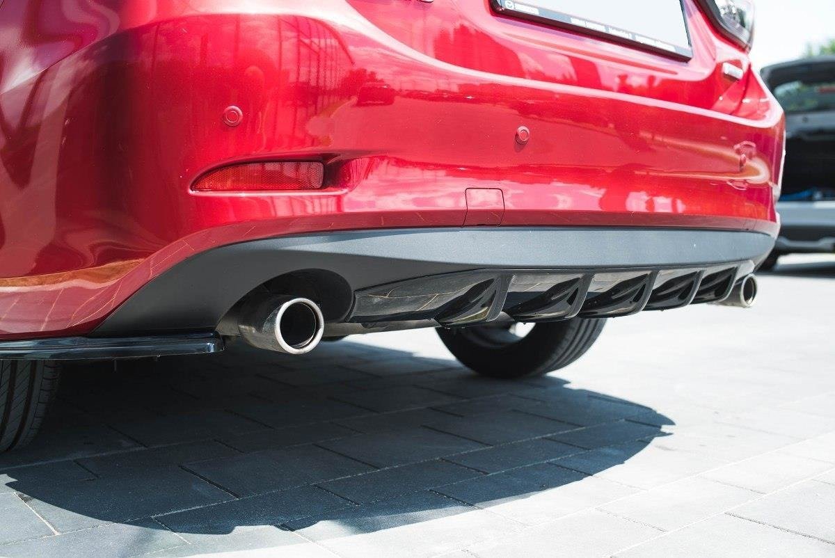 Diffusor Heck Ansatz für Mazda 6 GJ (Mk3) Facelift Carbon Look