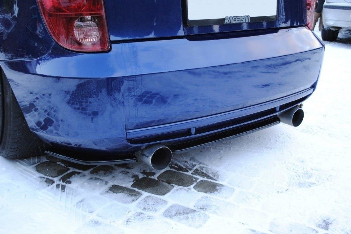 Mittlerer Diffusor Heck Ansatz für TOYOTA CELICA T23 vor Facelift schwarz matt