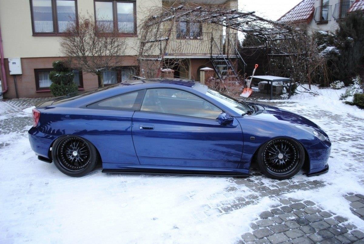 Seitenschweller Ansatz für TOYOTA CELICA T23 TS vor Facelift Carbon Look