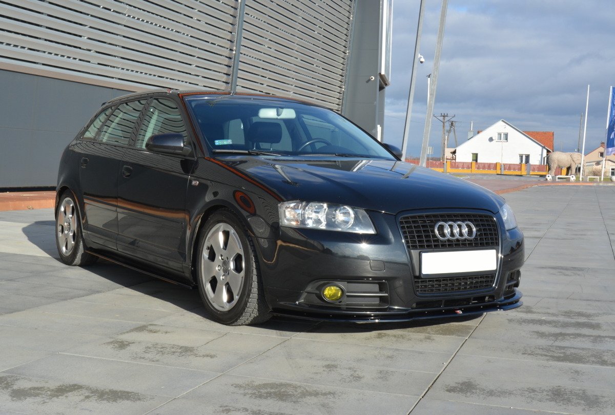 Seitenschweller Ansatz für Audi A3 Sportback 8P / 8P Facelift Carbon Look