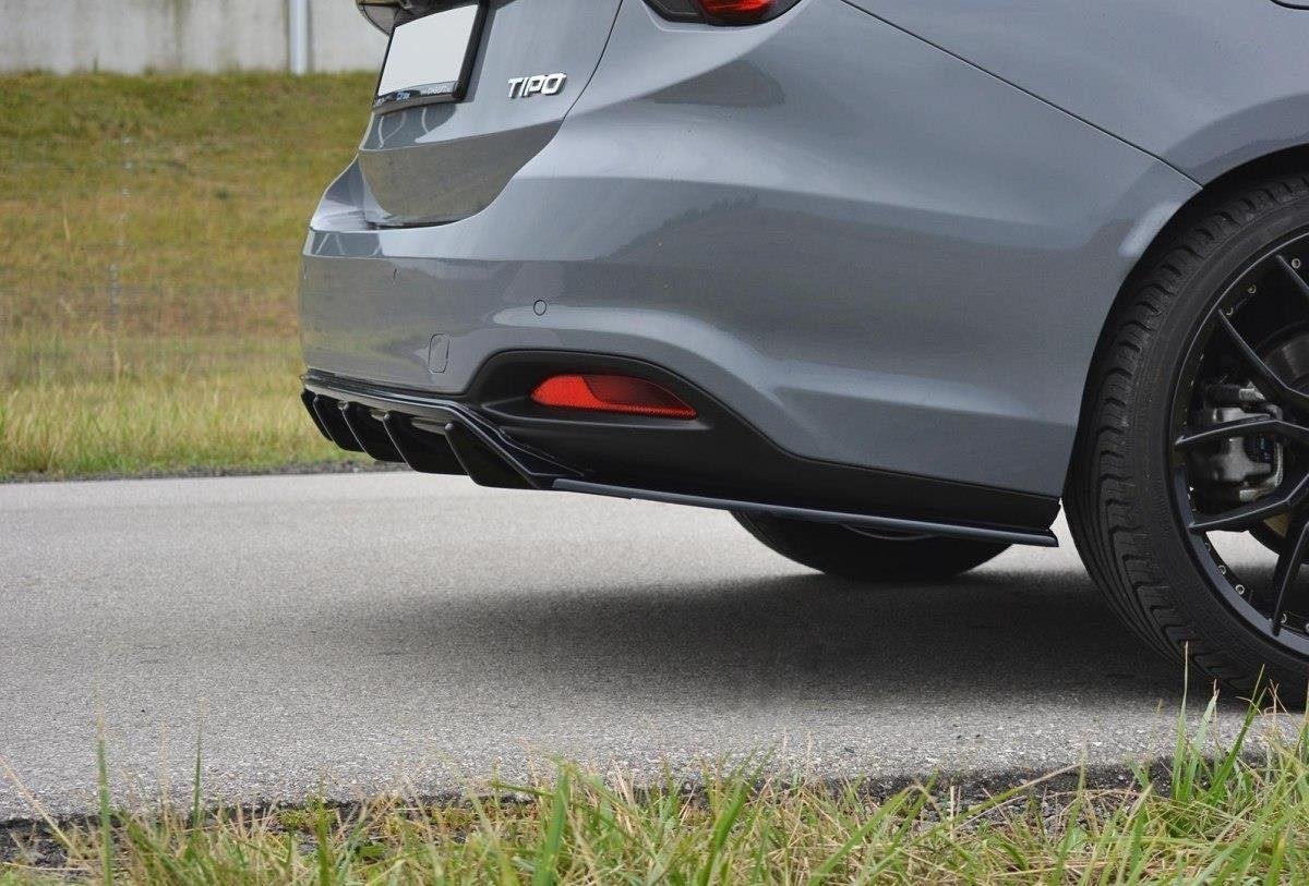 Diffusor Heck Ansatz für Fiat Tipo S-Design Carbon Look