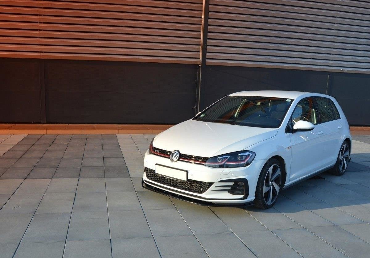 Front Ansatz für VW GOLF 7 GTI FACELIFT V.1 schwarz Hochglanz