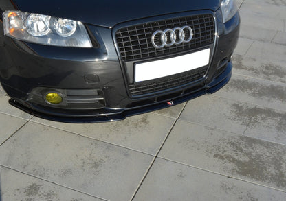 Front Ansatz für Audi A3 S-Line 8P schwarz matt