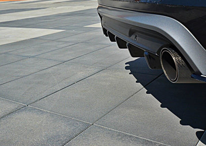 Diffusor Heck Ansatz für Volvo V60 Polestar Facelift Carbon Look