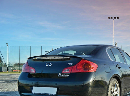 Spoiler CAP für Infiniti G37 Limousine schwarz matt