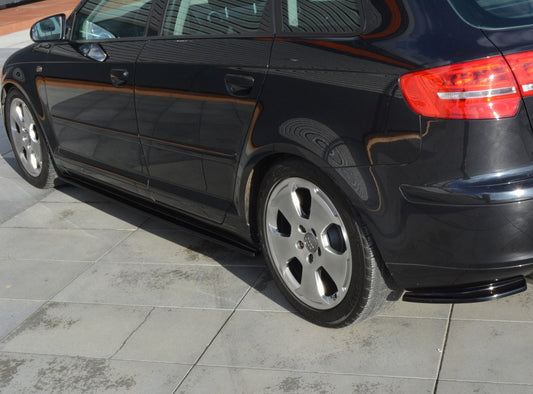 Seitenschweller Ansatz für Audi A3 Sportback 8P / 8P Facelift Carbon Look