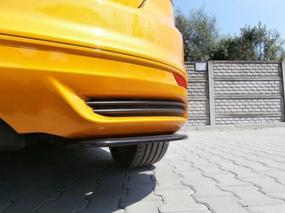 Heck Ansatz Flaps Diffusor für Ford Focus ST Mk3 Hatchback schwarz Hochglanz