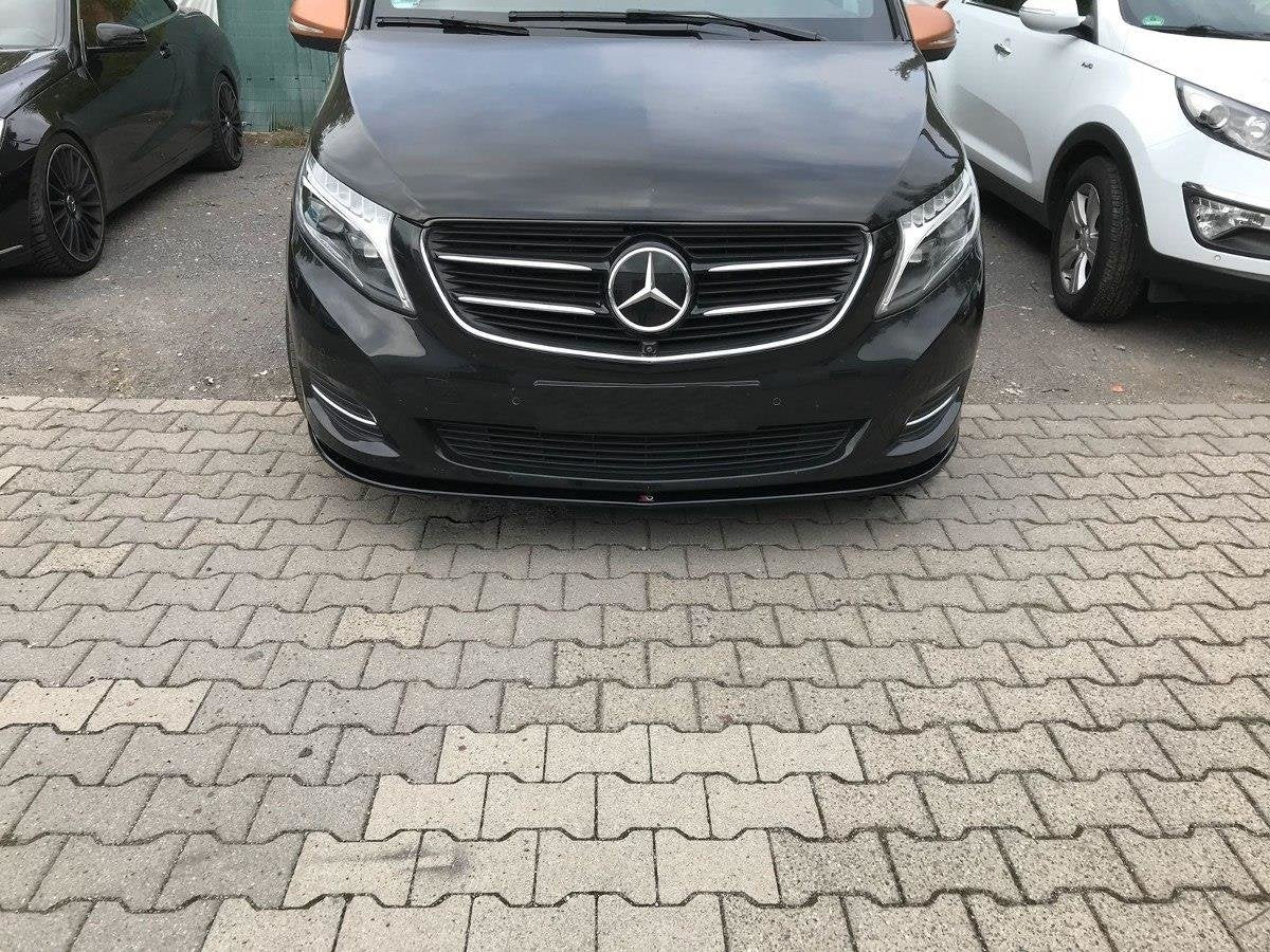 Front Ansatz für v.1 Mercedes V-Klasse W447 schwarz Hochglanz