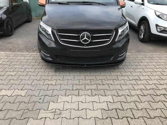 Front Ansatz für v.1 Mercedes V-Klasse W447 schwarz Hochglanz
