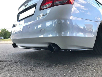 Mittlerer Diffusor Heck Ansatz für Lexus GS 300 Mk3 Facelift  schwarz matt