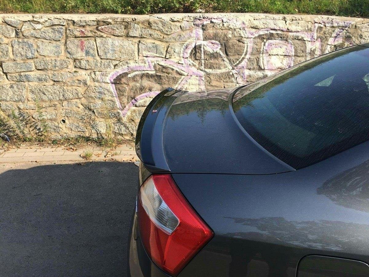 Spoiler CAP für Audi A4 S-Line B6 Limousine schwarz matt