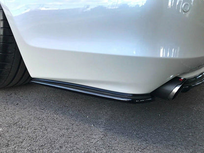Heck Ansatz Flaps Diffusor für Lexus GS 300 Mk3 Facelift Carbon Look