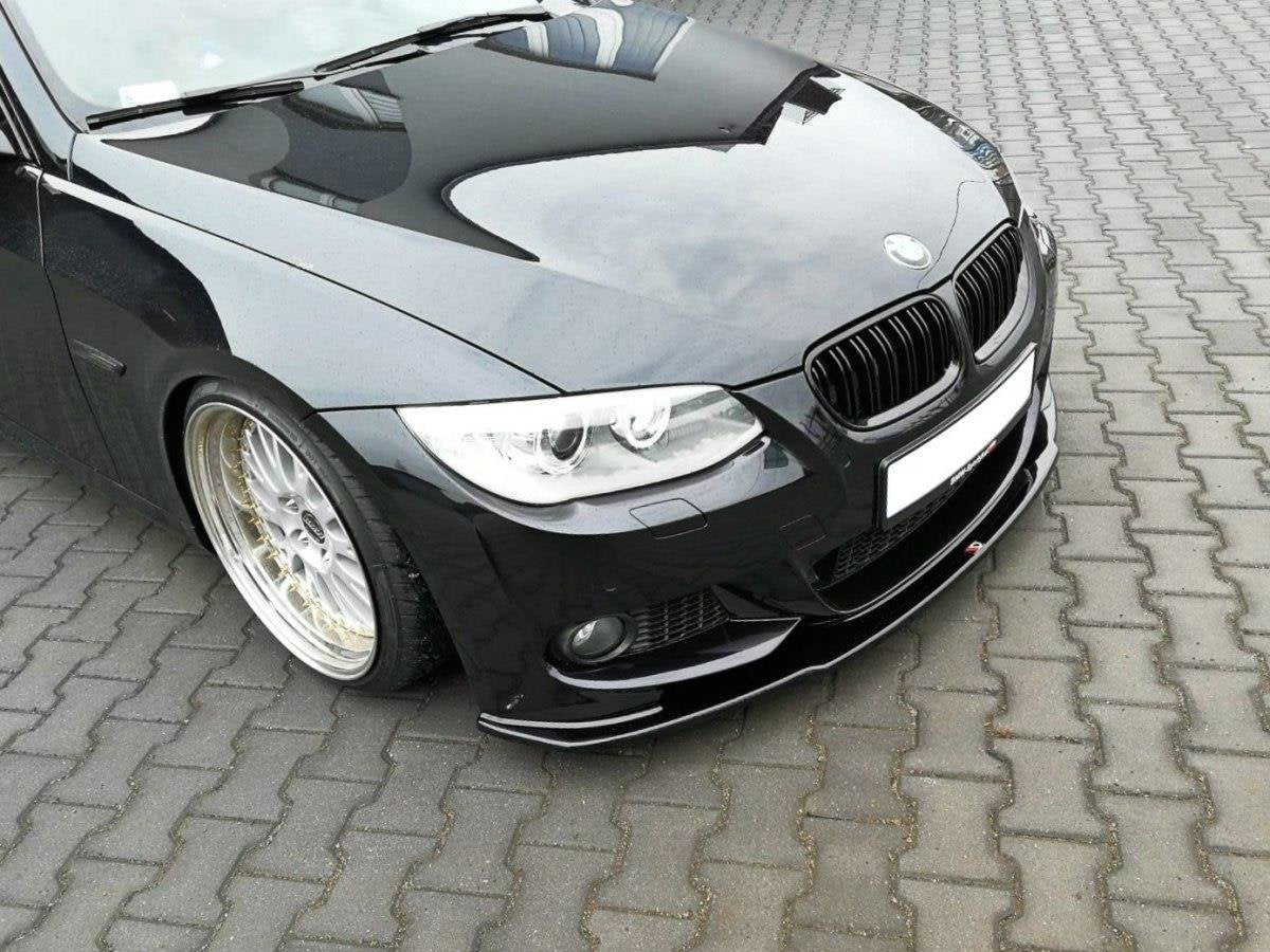 Front Ansatz V.1 für BMW 3er E92 M Paket FACELIFT schwarz matt