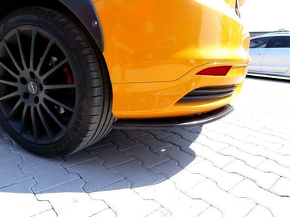 Heck Ansatz Flaps Diffusor für FORD FOCUS MK3 ST VORFACELIFT schwarz matt