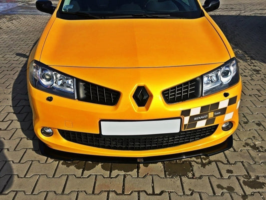 Front Ansatz für RENAULT MEGANE II RS schwarz Hochglanz