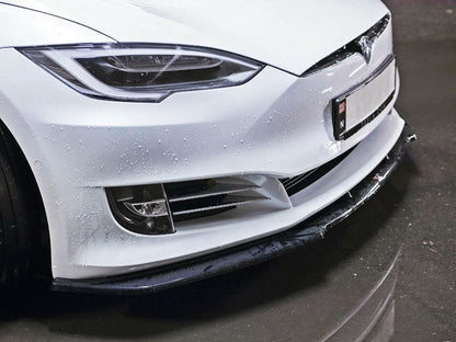 Front Ansatz V.1 für Tesla Model S Facelift schwarz matt