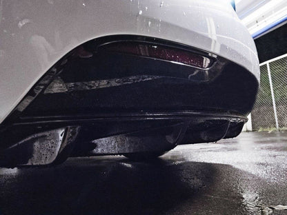 Diffusor Heck Ansatz für Tesla Model S Facelift schwarz matt