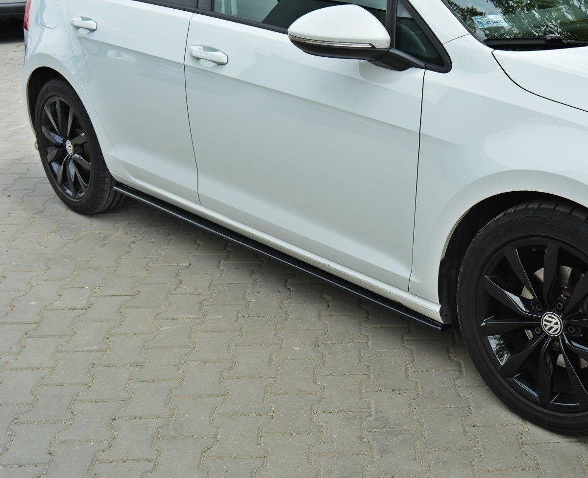 Seitenschweller Ansatz für VW Golf Mk7 Standard schwarz matt