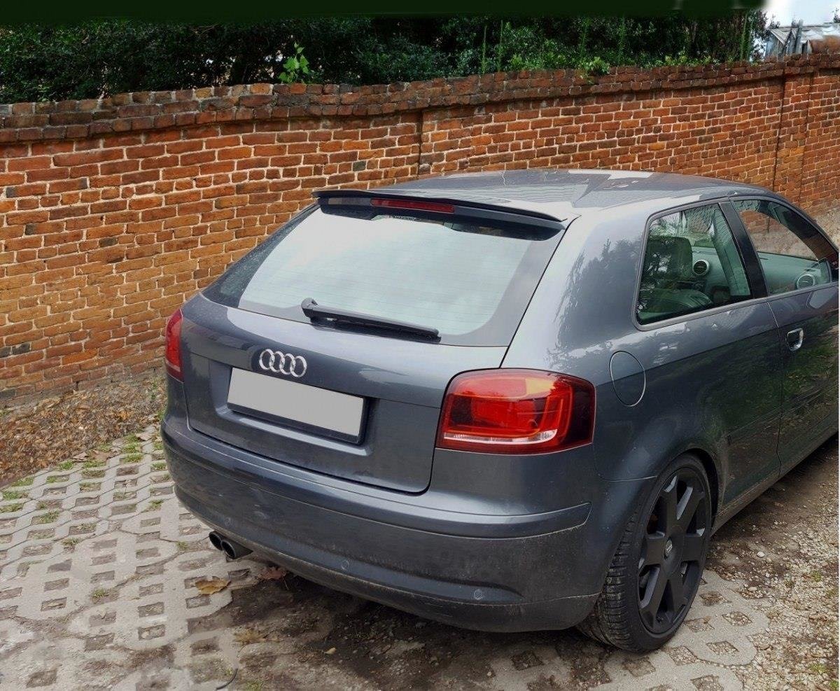 Spoiler CAP für Audi A3 8P / 8P FL schwarz matt