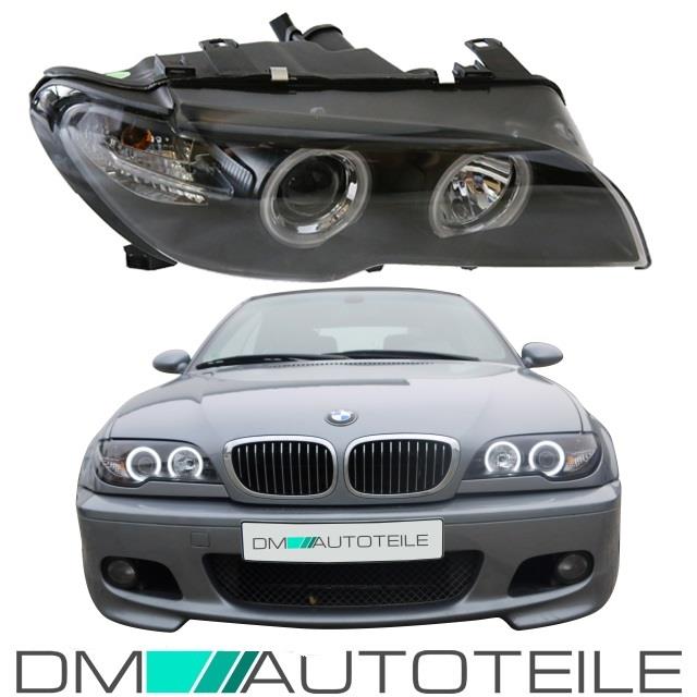 Verschleißteile Scheinwerfer links BMW 3er E46 Coupe Bj. 03-06, schwarz, Scheinwerfer, Fahrzeugbeleuchtung, Auto Tuning