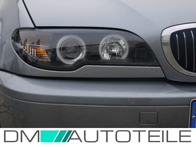 FACELIFT CCFL Angel Eyes Scheinwerfer Schwarz passt für BMW E46 Coupe –  Oldtimer Thimm