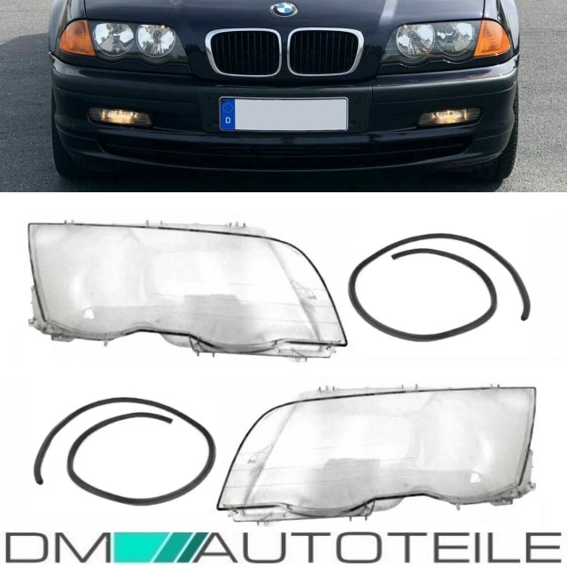 Scheinwerferglas SET + PVC Werkzeug passt für BMW E46 Limousine Tourin –  Oldtimer Thimm