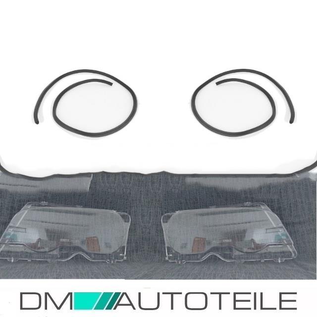 2x Scheinwerferglas Scheinwerfer Glas passt für BMW 3er E46 2/3 Türer +DICHTUNG