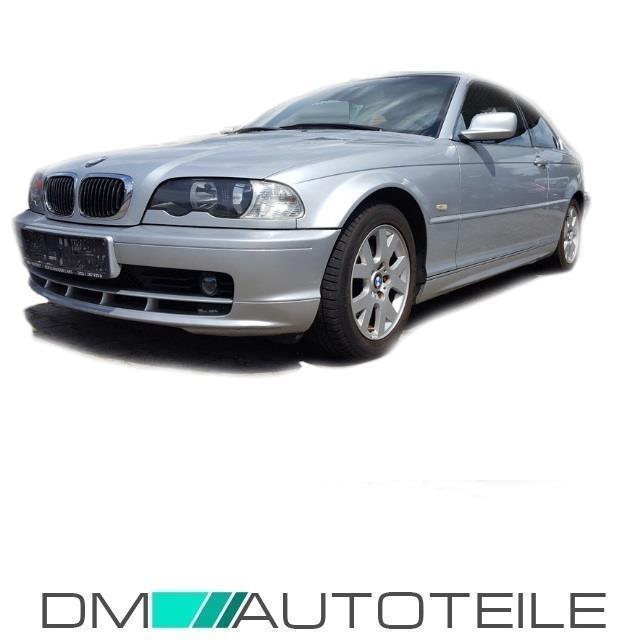 Scheinwerfer Rechts Klarglas Schwarz 99-08/01 +Motor passt für BMW E46 Coupe Cabriolet